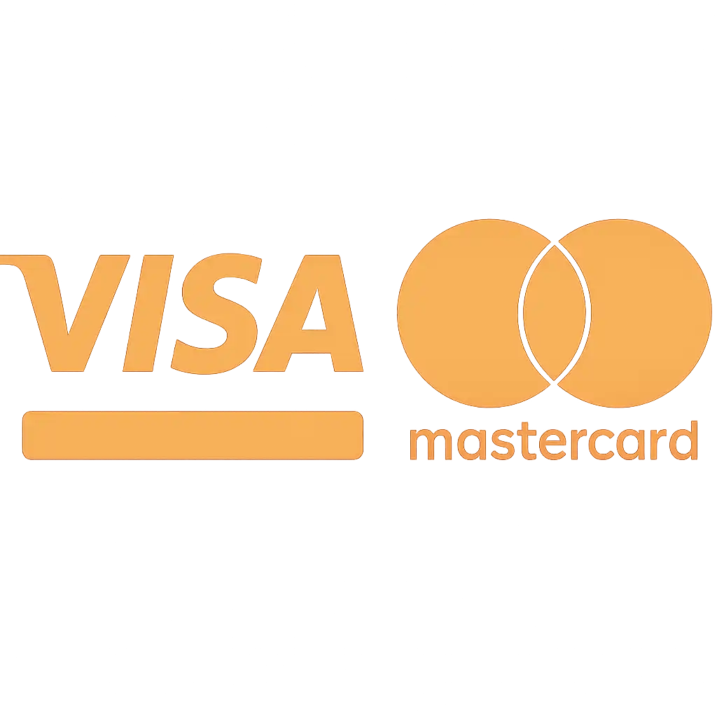 Visa and Mastercard icons